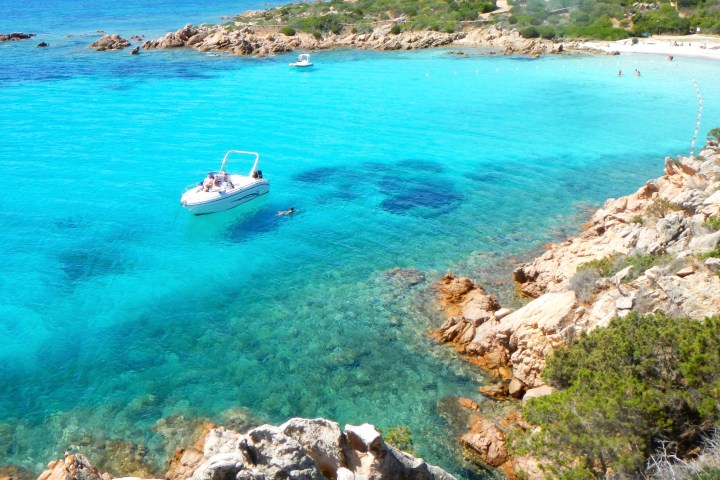 boat in turquoise sea