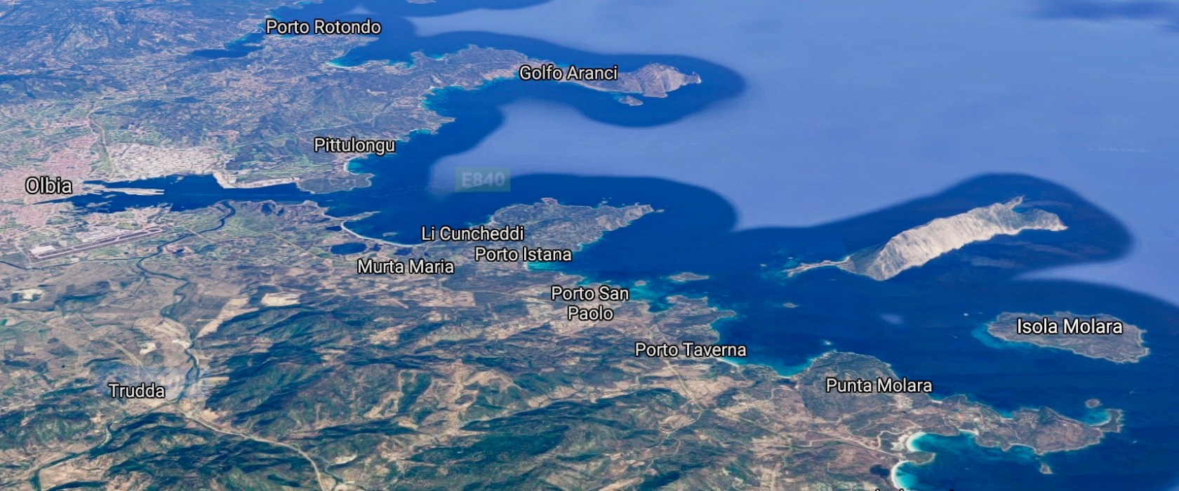 an aerial view of a mountain