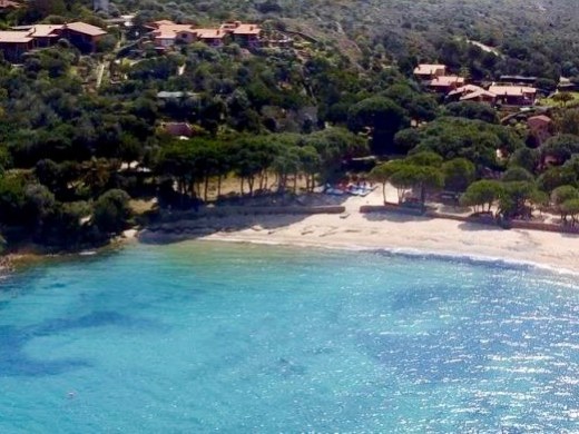 a pool next to a body of water