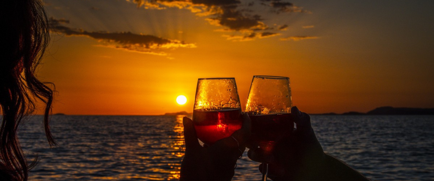 S2 a sunset over a body of water